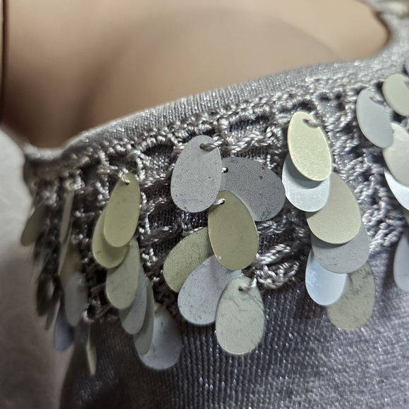 Joseph Silver Metallic Knit Top - Picture 4 of 6